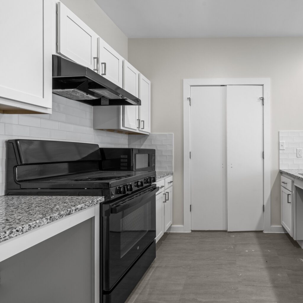 Hawn West interior - kitchen appliances view.